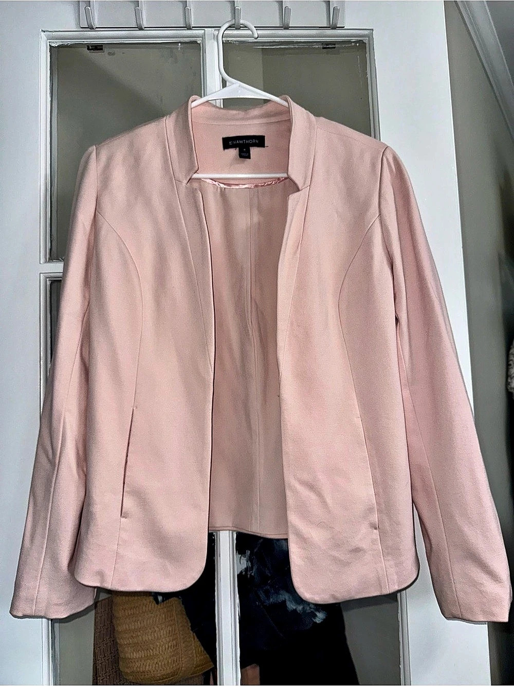 41 Hawthorn Pink Open Front Blazer Size Medium Like New